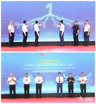 Tan Cang - Moc Bai inland container depot officially put into operation